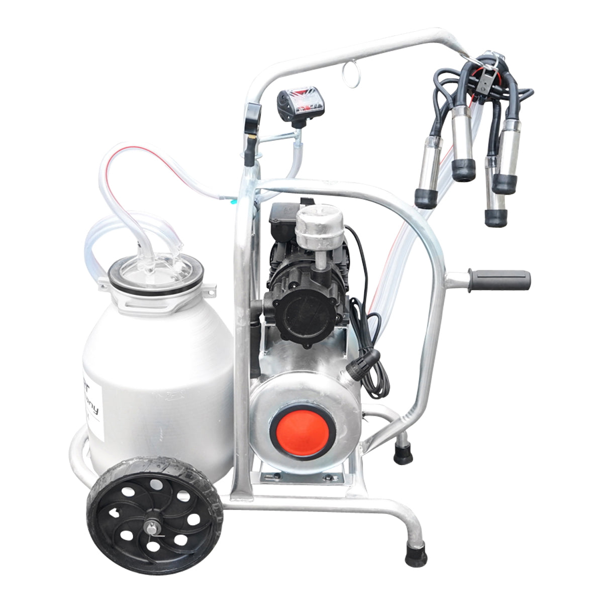 Cow milking machine with 160cc collecting group, galvanized chassis, 30L aluminum tank, 1 station Breckner Germany